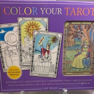 Color Your Own Tarot Deck with Colored Pencils and Guide Book